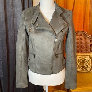 Suede Motorcycle Jacket - Banana Republic